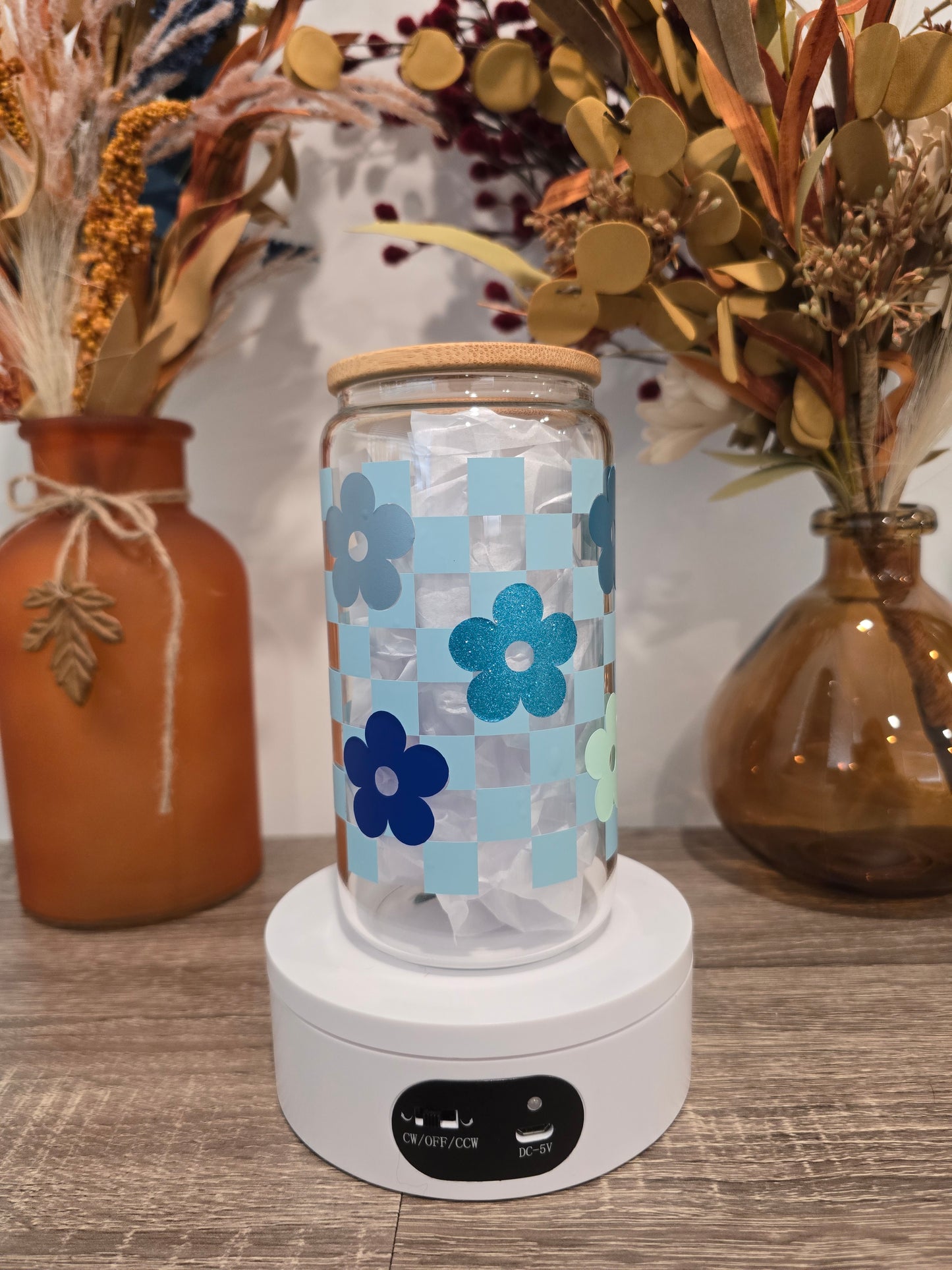 Flower Girl Glass Can