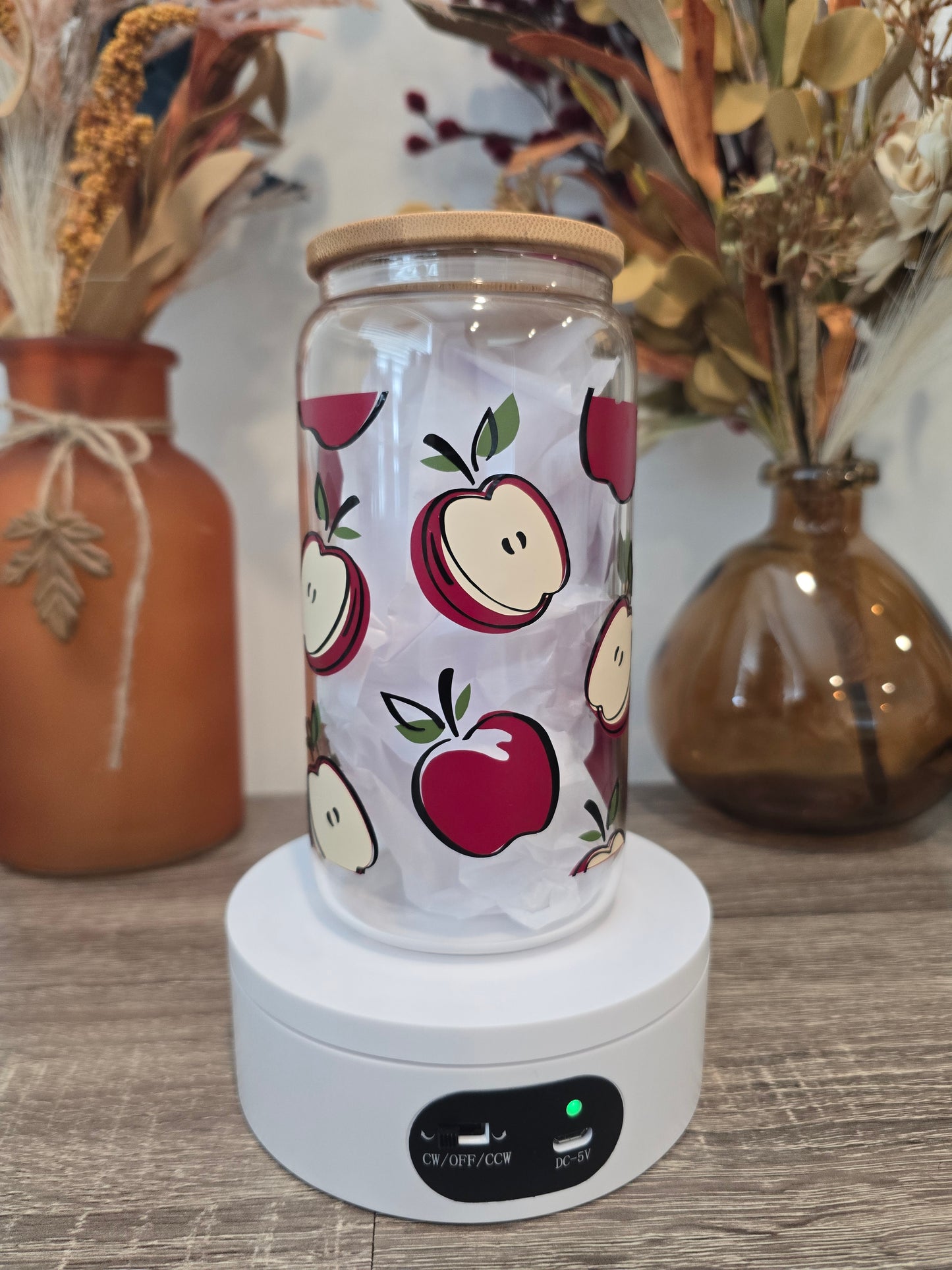Apple Glass Can