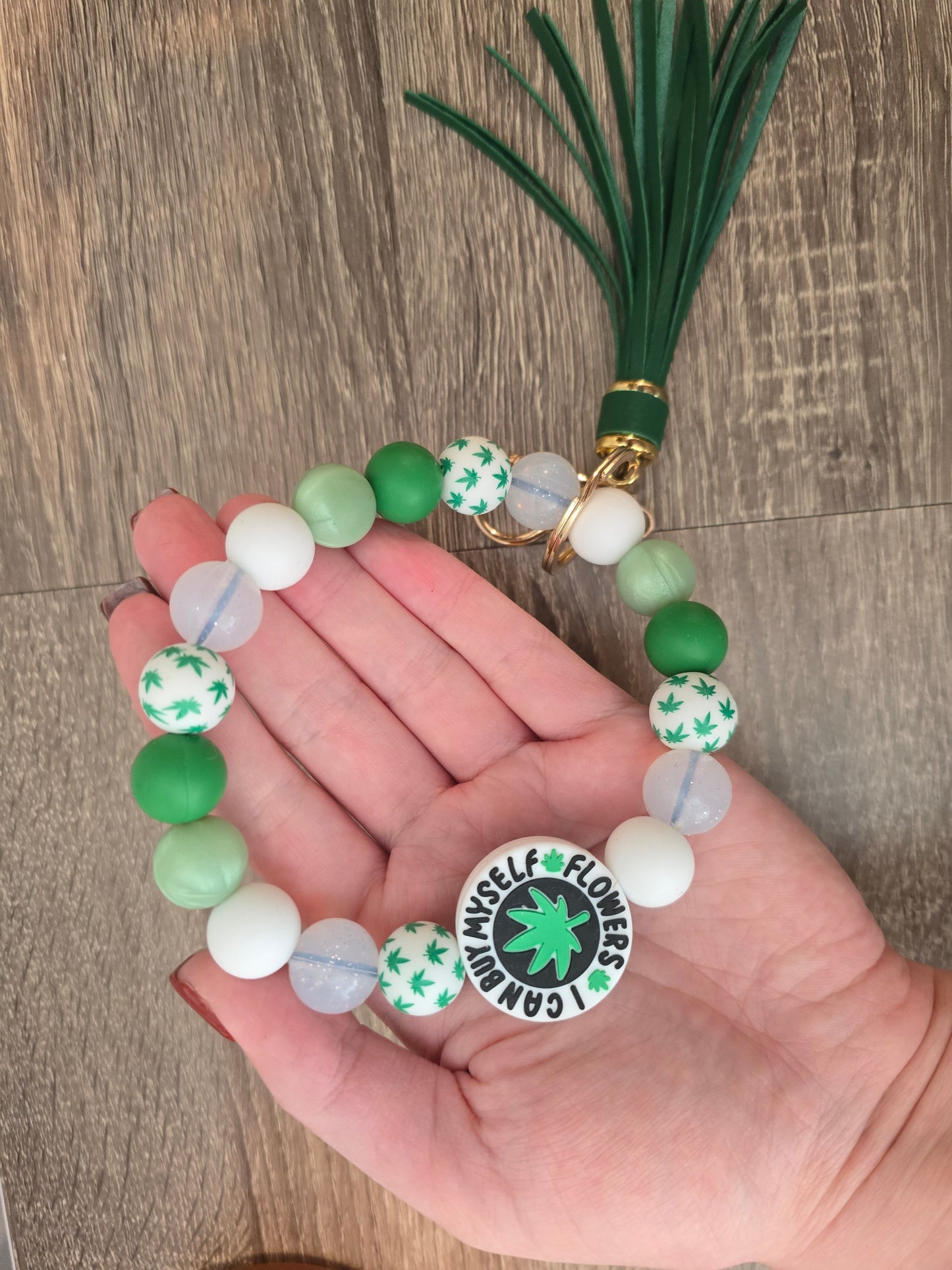 Buy Myself Flowers - Stoner Babe Keychain