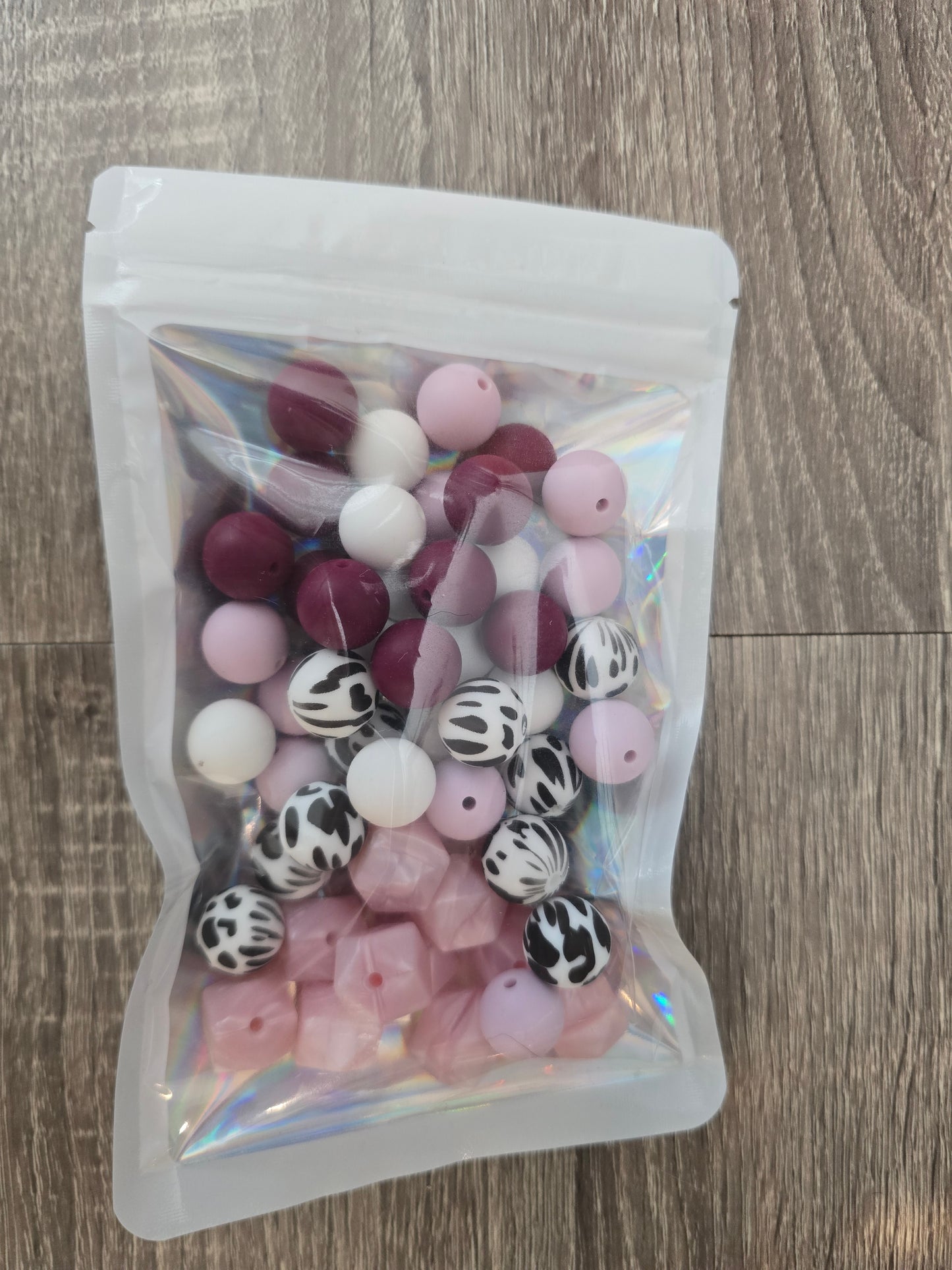 Cow Print Bulk Beads