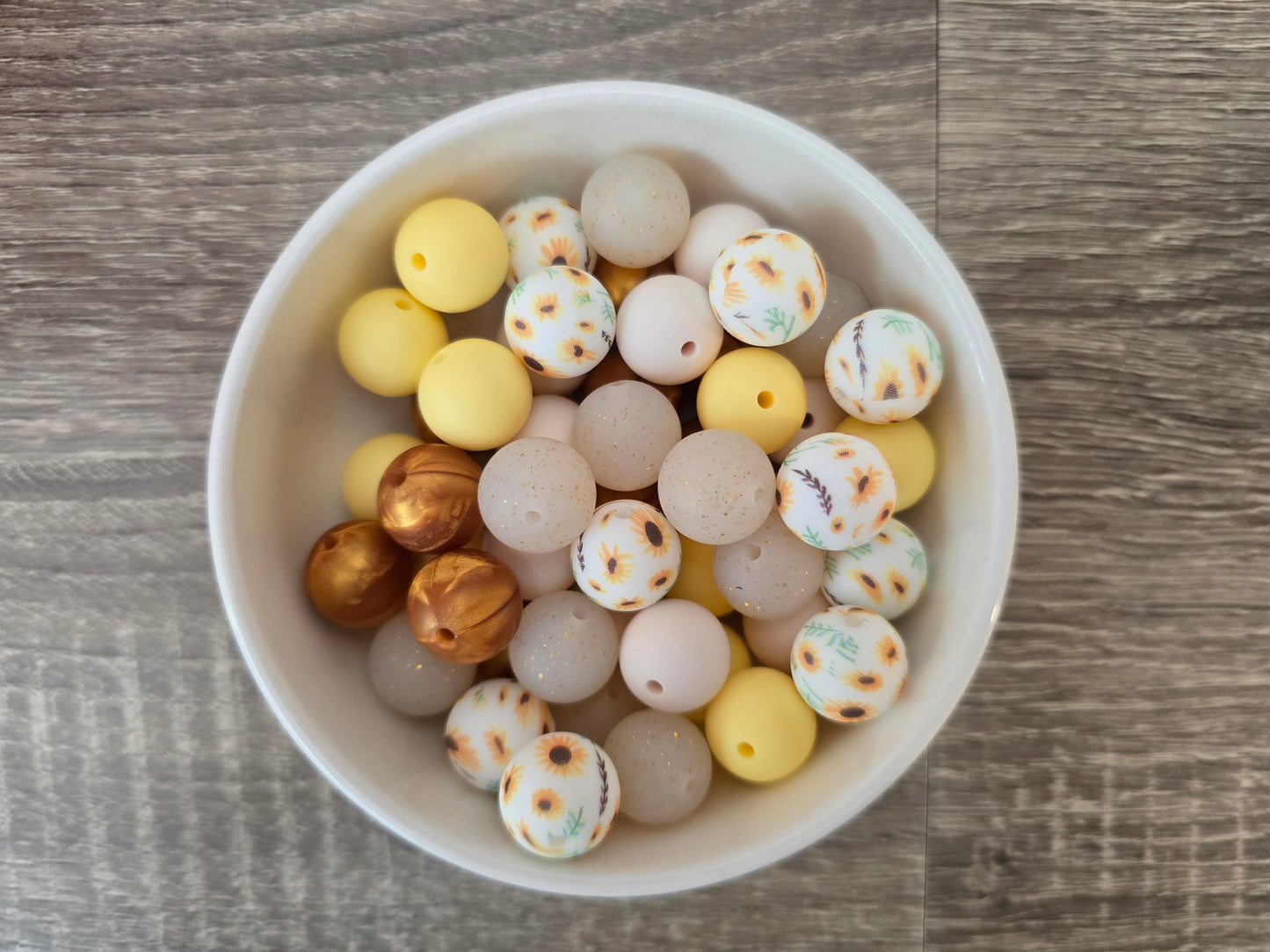 Sunflower bulk beads
