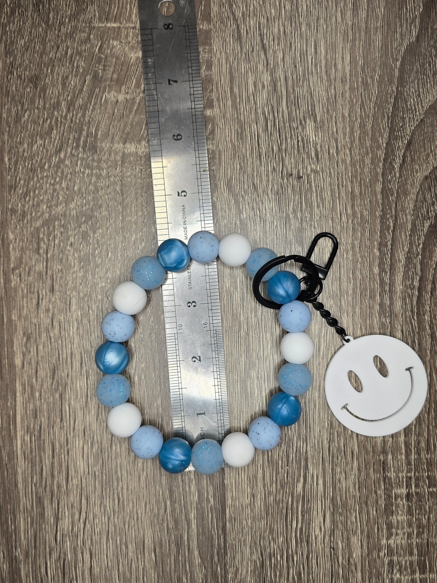 Blue Dreams Wristlet Keychain