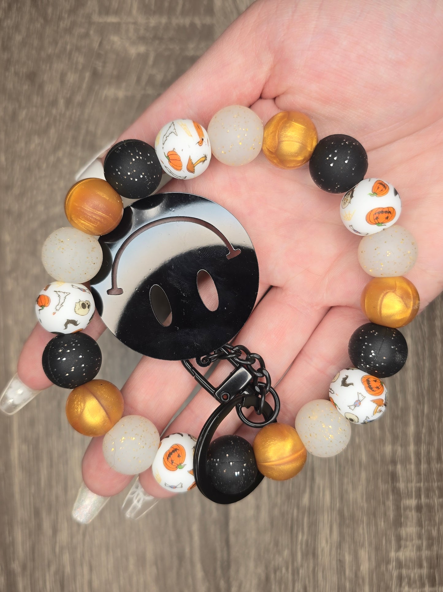 Spooky Vibes Wristlet Keychain