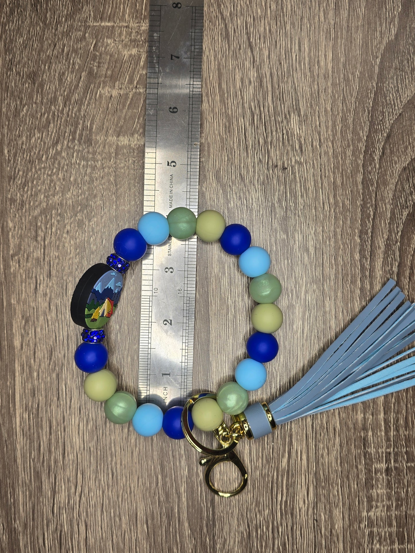 Camping Wristlet Keychain