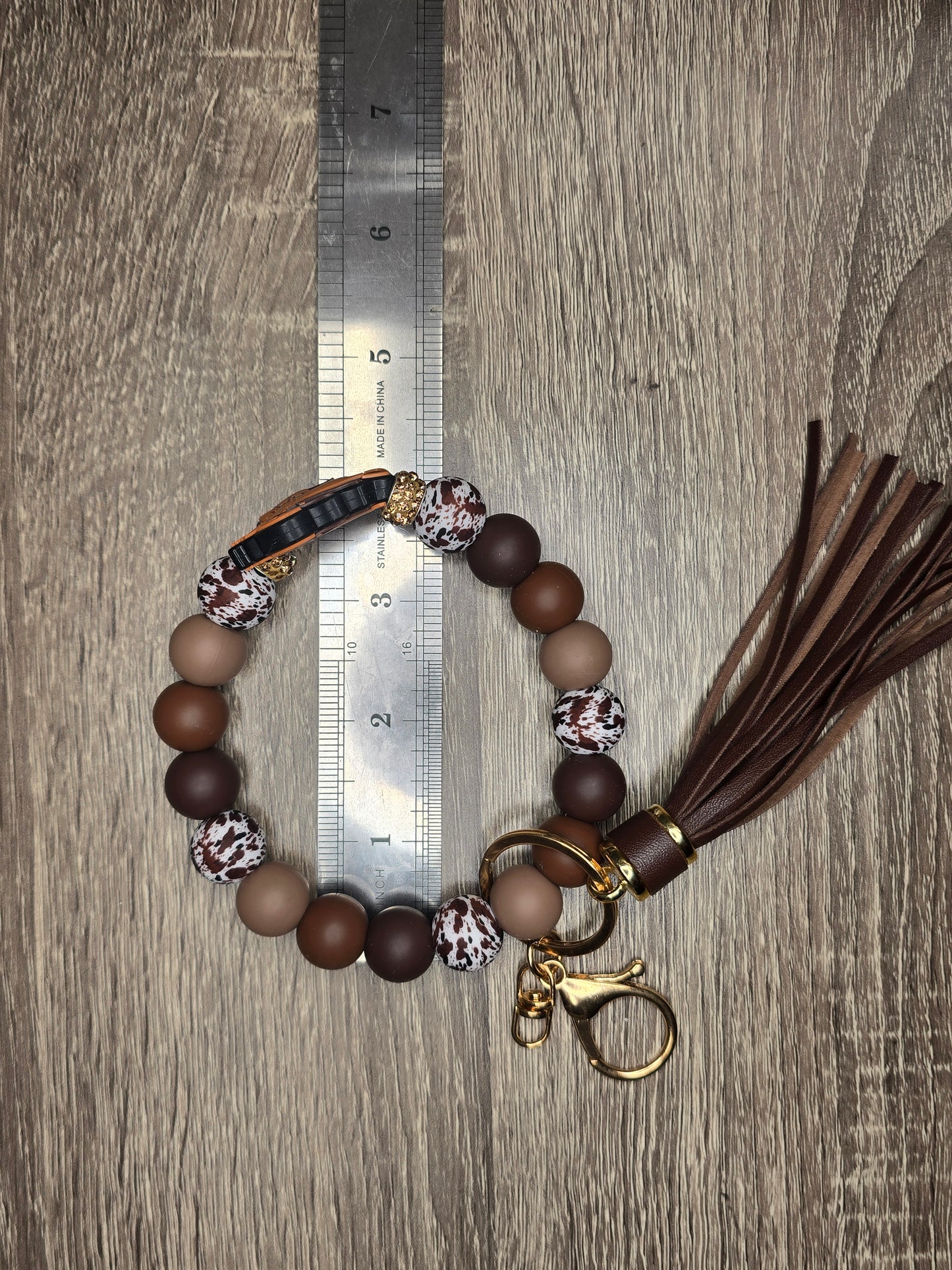 Western Saddle Wristlet Keychain