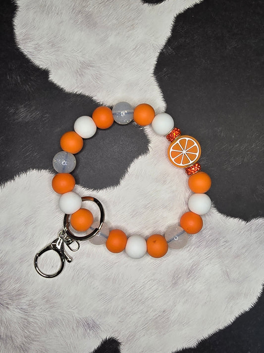 Orange You Happy 🍊 Wristlet Keychain